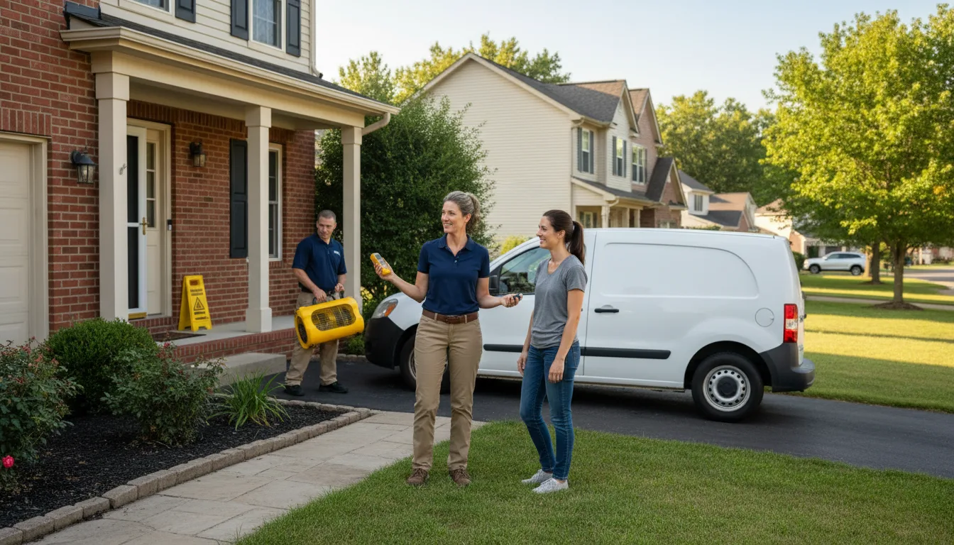 Residential water damage restoration in Coats, NC